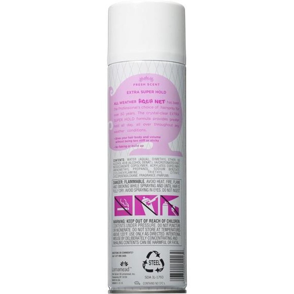 Aqua Net Professional Hairspray Extra Super Hold Fresh Scent Women 11 oz - Picture 2 of 2